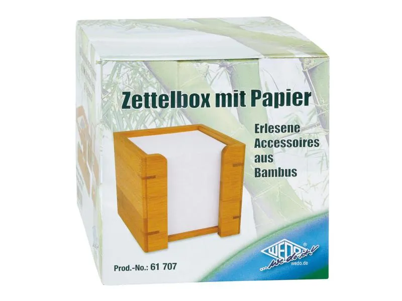 WEDO Notizzettel-Dispenser 900 Blatt, Bambus WEDO Notizzettel-Dispenser 900 Blatt, Bambus