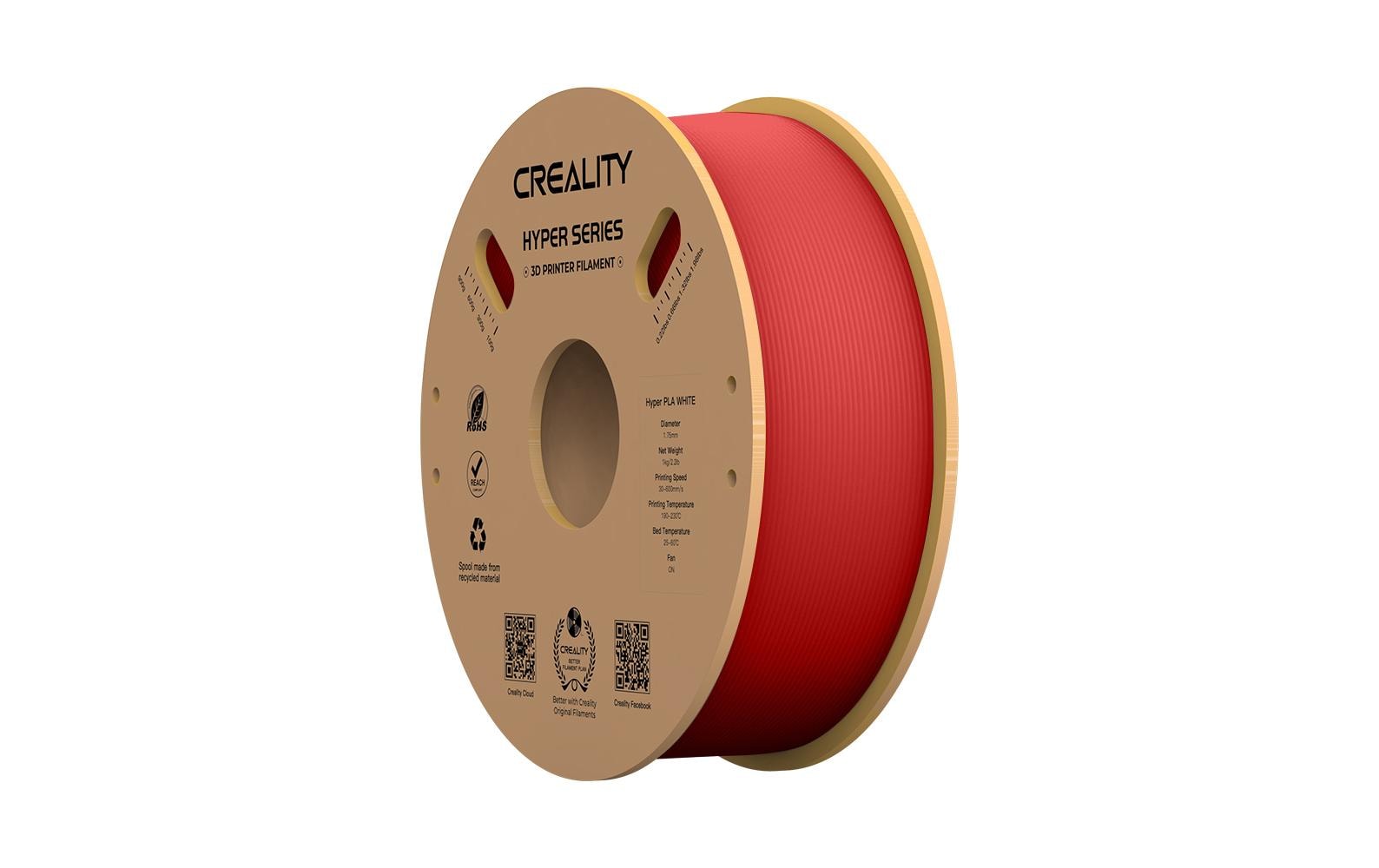 Creality Filament PLA Hyper, Rot, 1.75 mm, 1 kg