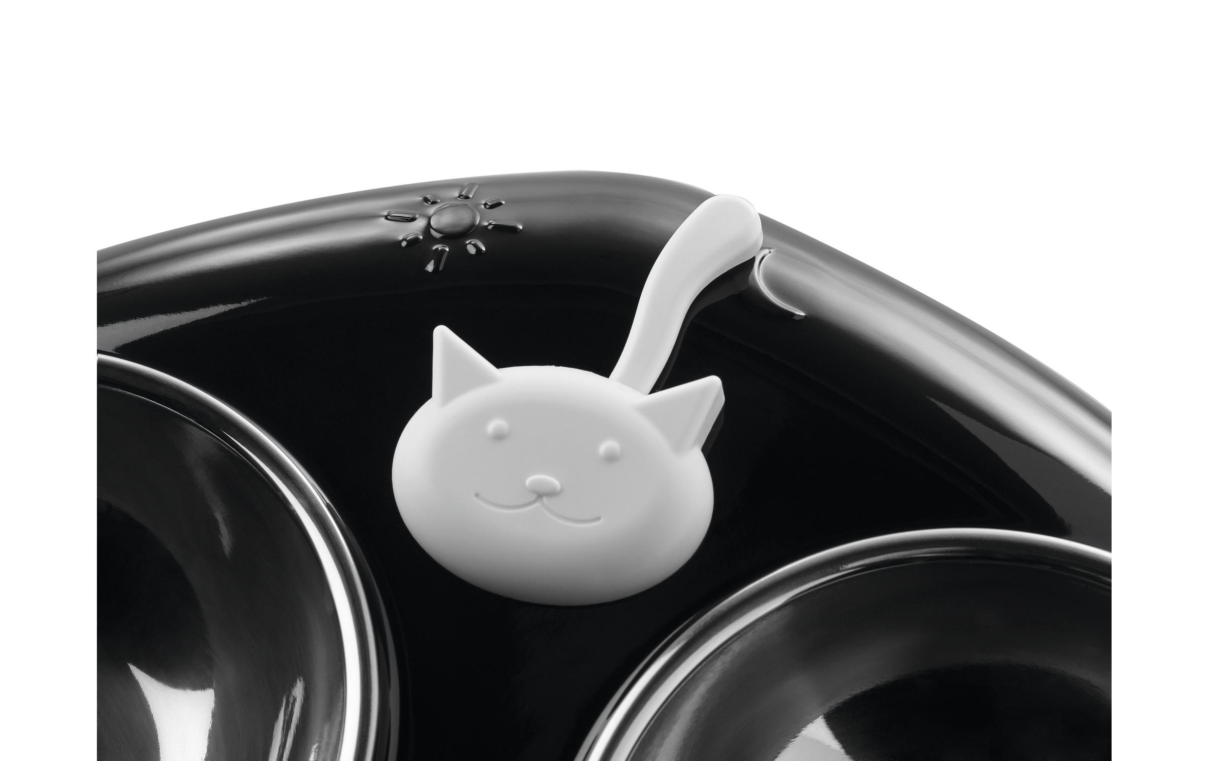 Hunter Melamin-Futterbar Moulins, 2 x 150 ml, Schwarz