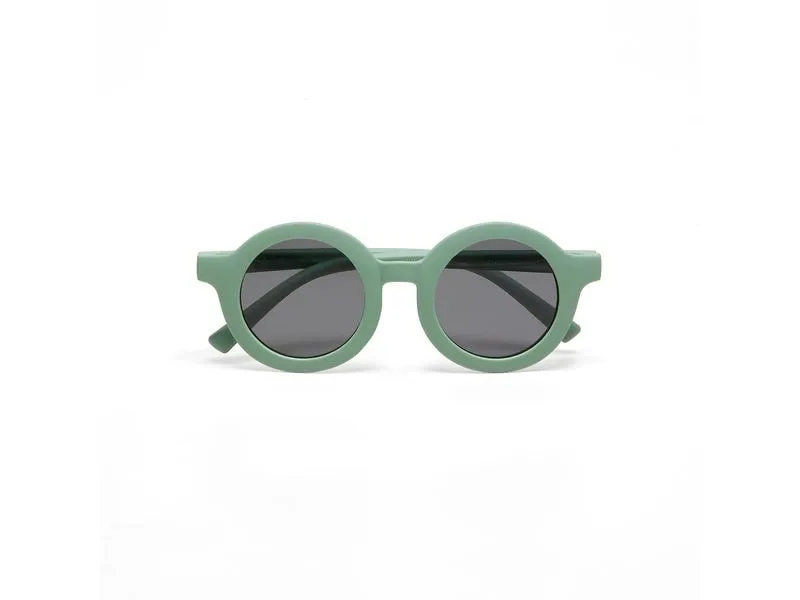 OKKIA Kinder-Sonnenbrille Tondo, 6-10 Jahre Green Sage