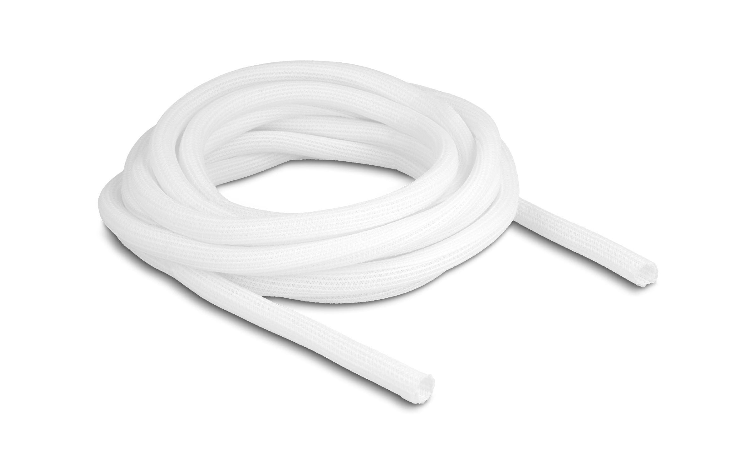 Delock Geflechtschlauch Selbstschliessend 5 m x 9 mm Weiss Delock Geflechtschlauch Selbstschliessend 5 m x 9 mm Weiss