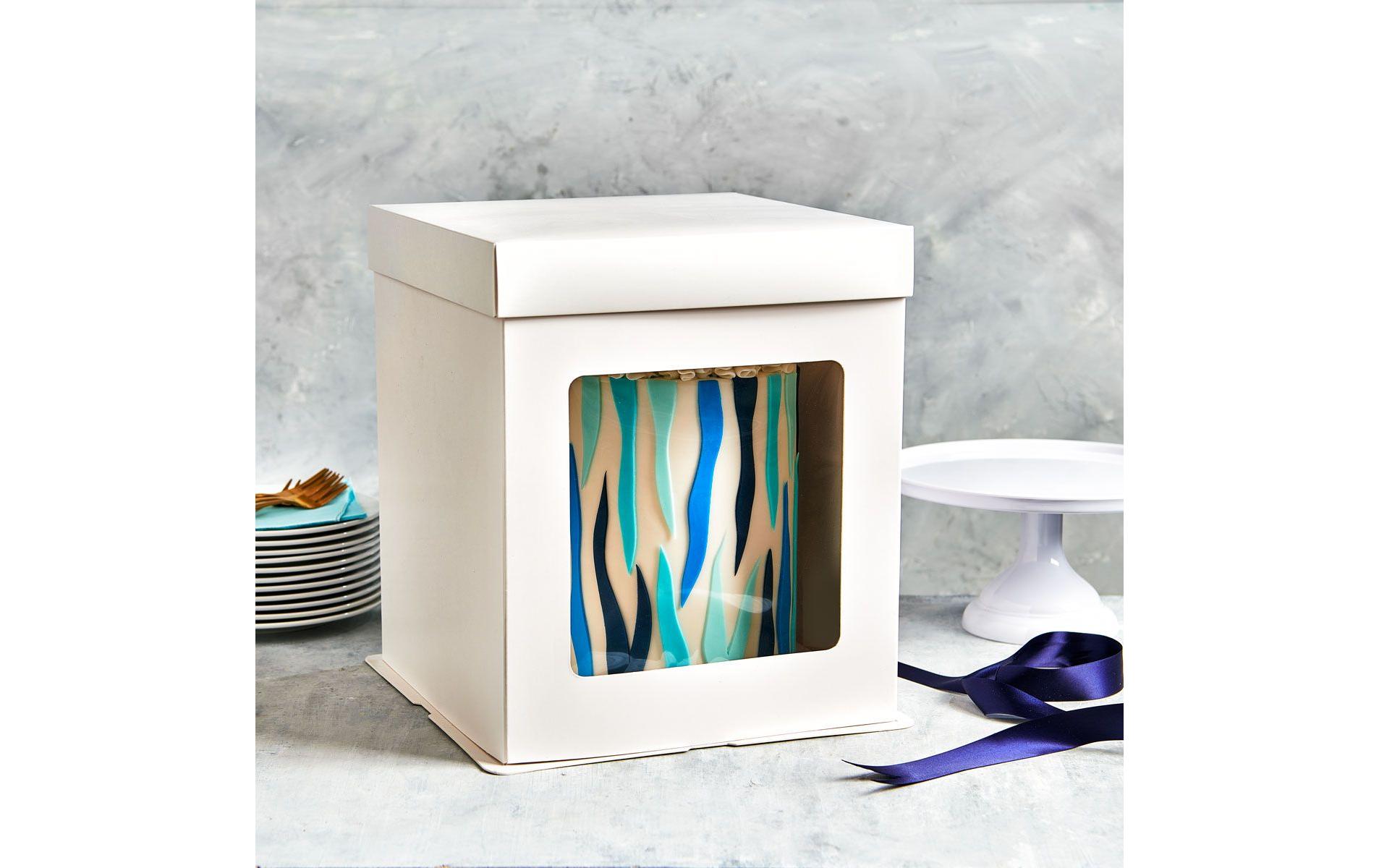 Funcakes Tortenbox Weiss, 30.4 x 30.4 x 34.5 cm