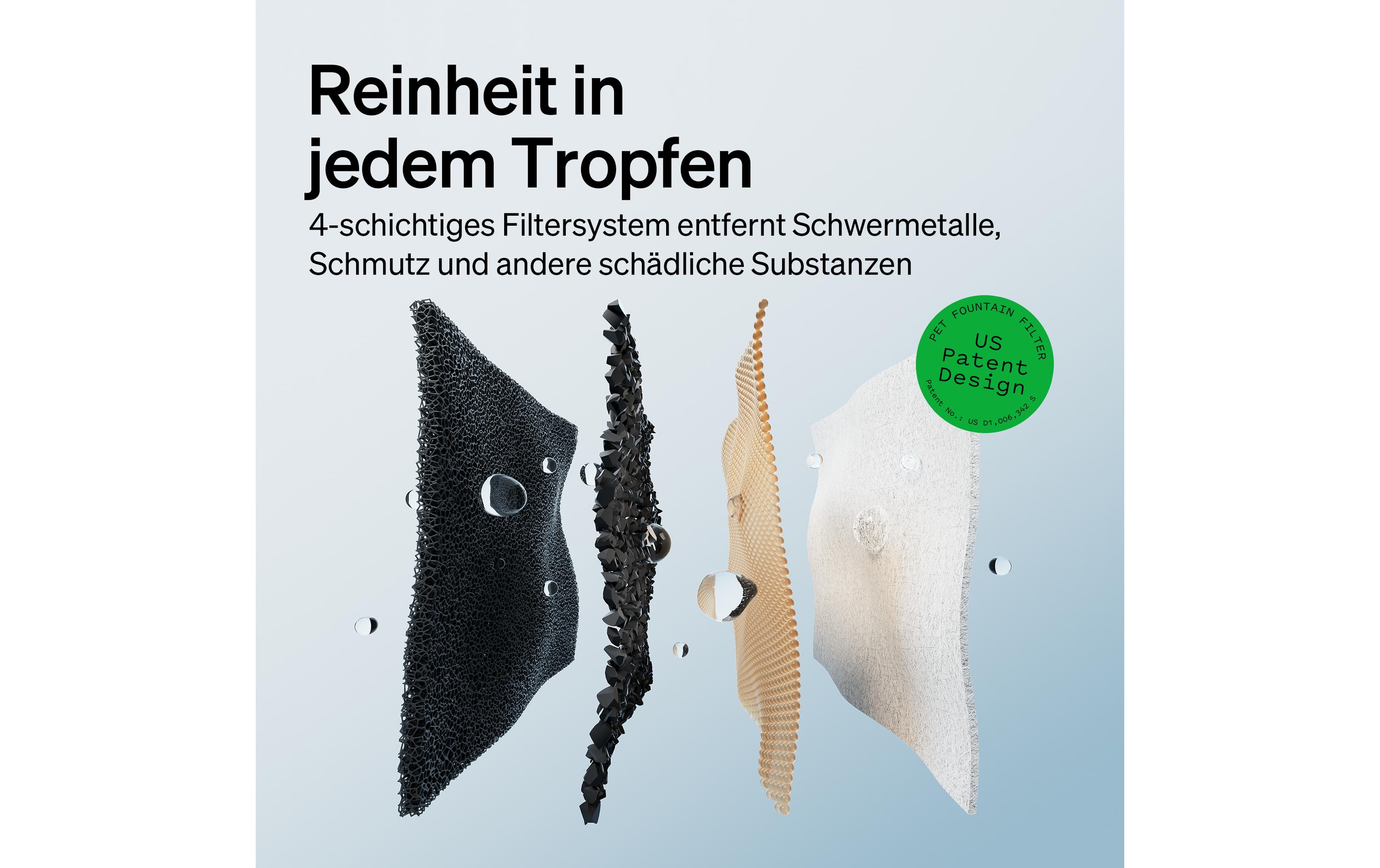 Petlibro Dockstream intelligenter Katzenbrunnen Weiss