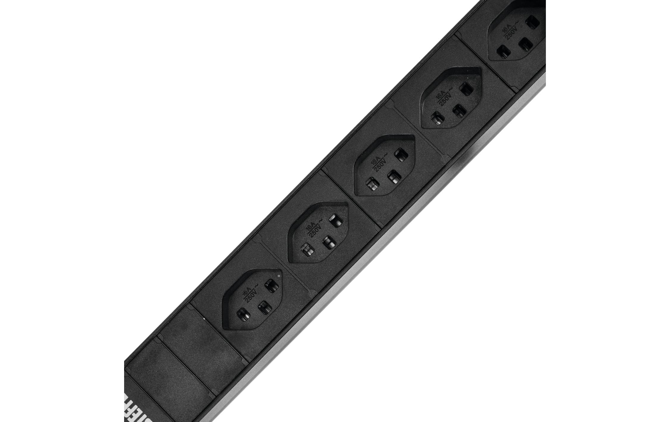 STEFFEN 19 Steckdosenleiste 8x T23, Schwarz STEFFEN 19 Steckdosenleiste 8x T23, Schwarz