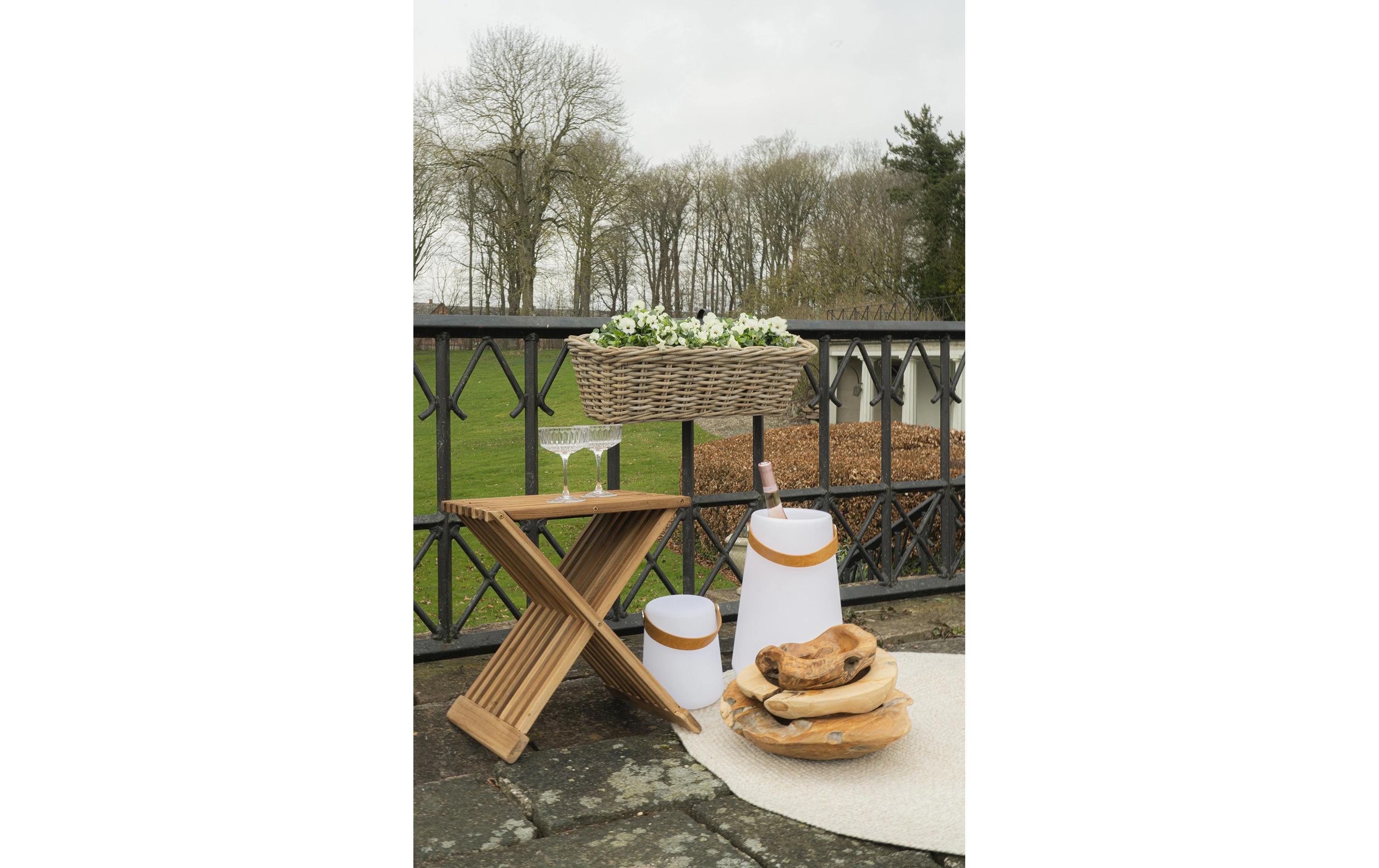 House Nordic Beistelltisch Erto 40 x 35 x 45 cm, Nature