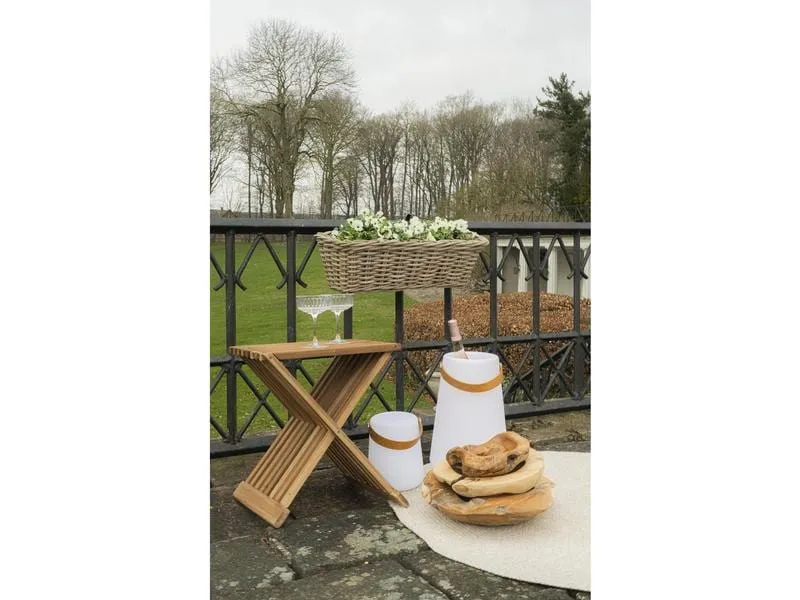 House Nordic Beistelltisch Erto 40 x 35 x 45 cm, Nature