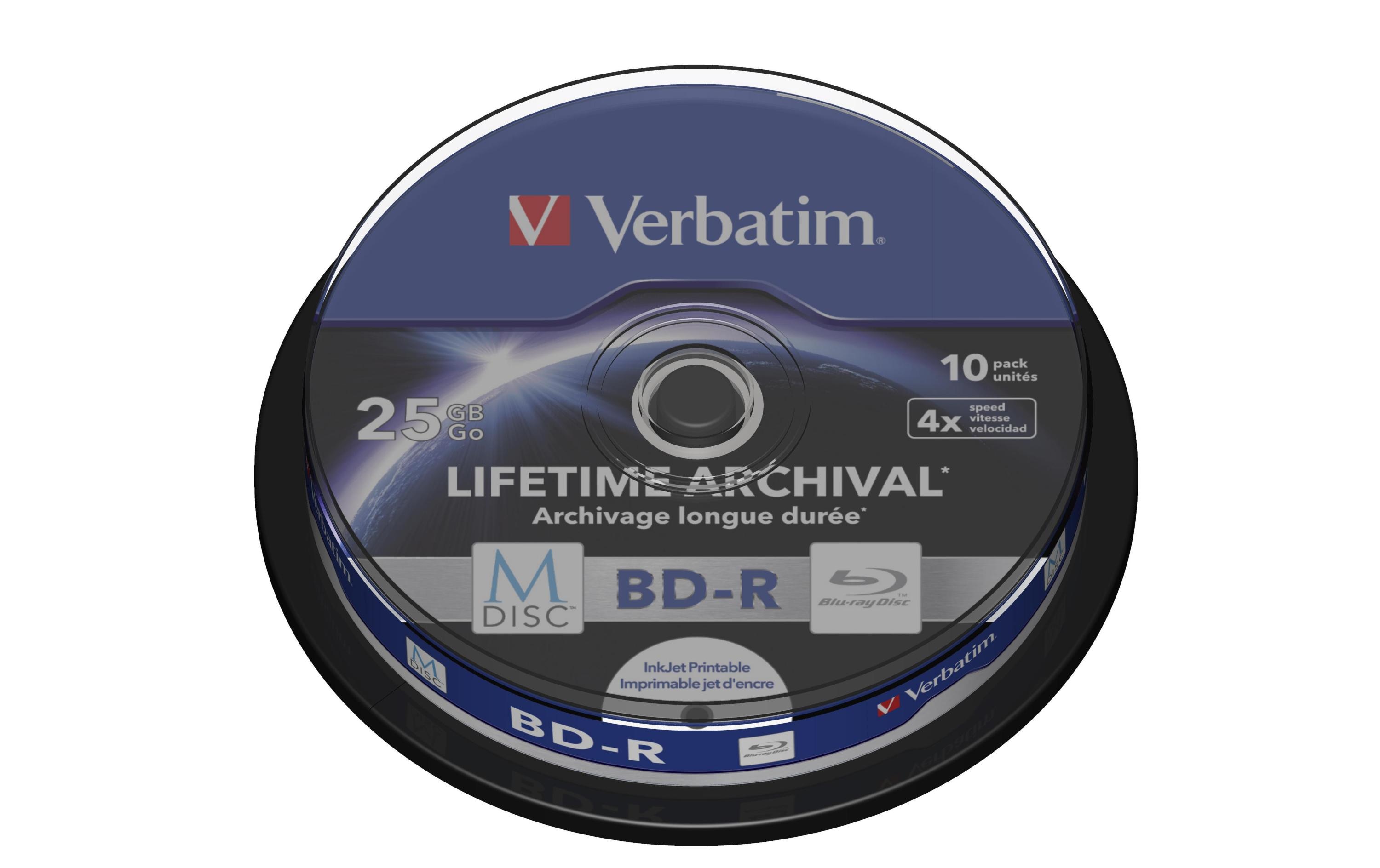 Verbatim BD-R M-Disc 25 GB, Spindel (10 Stück)