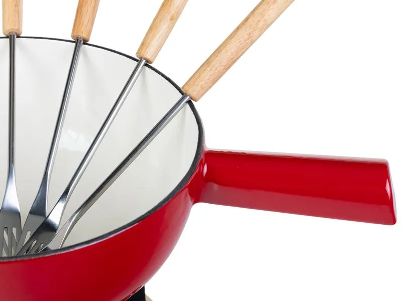 COCON Käsefondue-Set 10-teilig, Rot COCON Käsefondue-Set 10-teilig, Rot