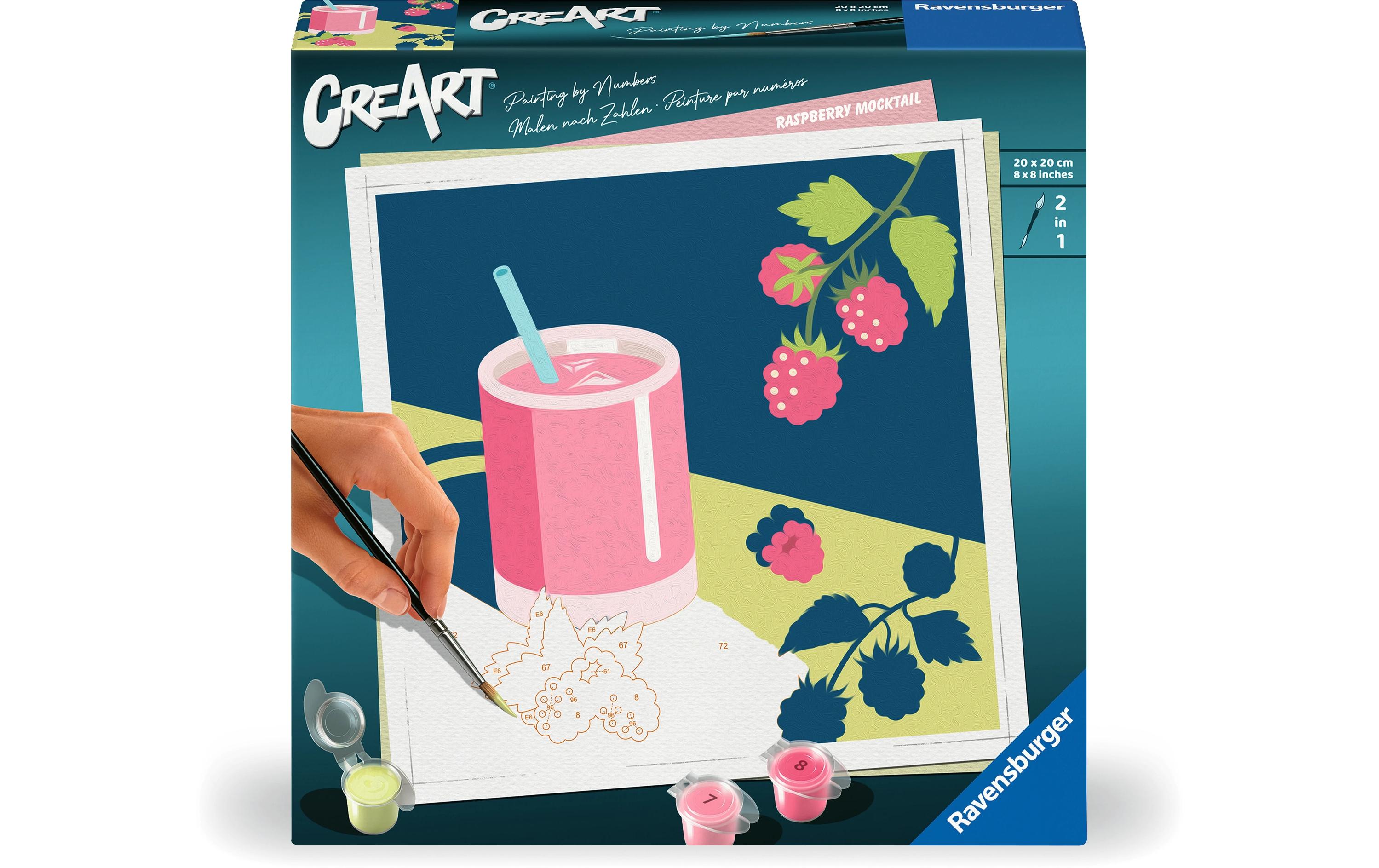Ravensburger Malen nach Zahlen CreArt – Mocktail Himbeere Ravensburger Malen nach Zahlen CreArt – Mocktail Himbeere