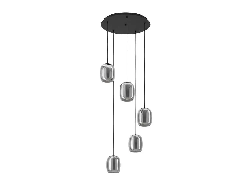 EGLO Leuchten Pendelleuchte CIAMPINO schwarz exkl. E27 5x28W EGLO Leuchten Pendelleuchte CIAMPINO schwarz exkl. E27 5x28W