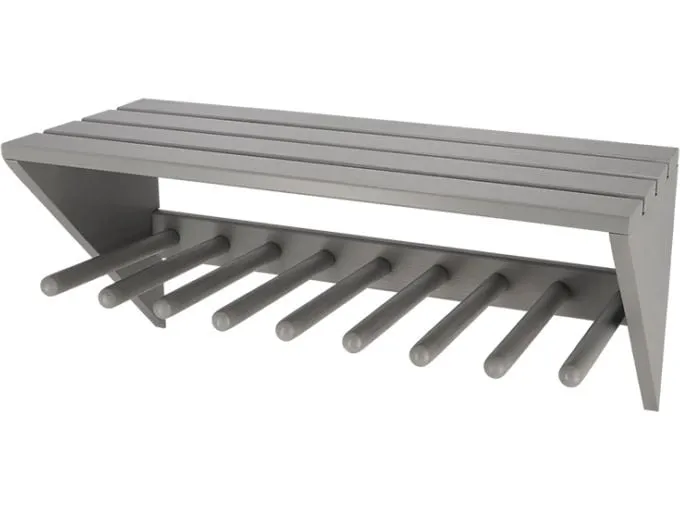 Esschert Design USA Wand-Stiefelhalter CF49G 76 x 35 cm, Grau