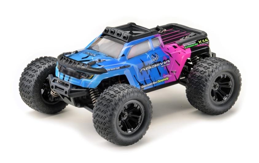 Absima Monster Truck MINI AMT pink/blau, 4WD, RTR, 1:16