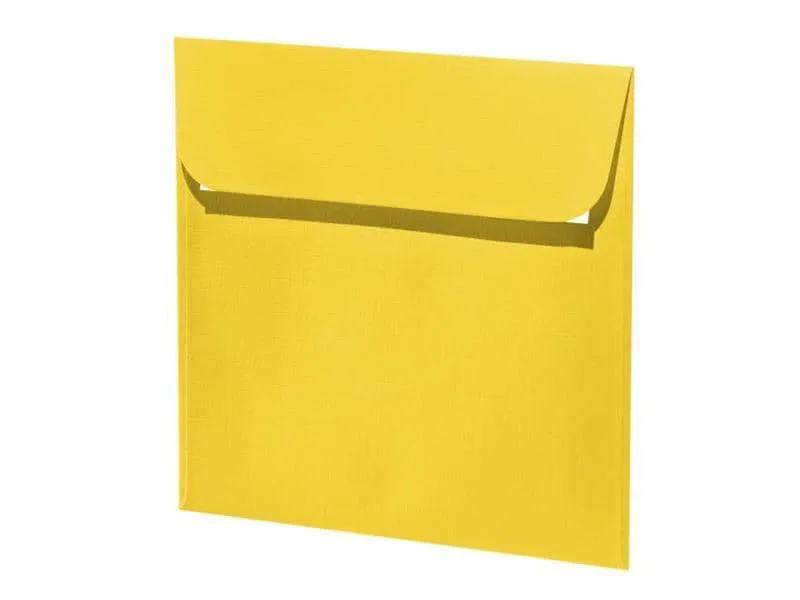 Artoz Couvert 1001, 16 x 16 cm, 5 Stück, Sonnengelb Artoz Couvert 1001, 16 x 16 cm, 5 Stück, Sonnengelb