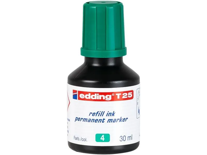 edding Nachfülltinte T-25 Permanent Grün edding Nachfülltinte T-25 Permanent Grün