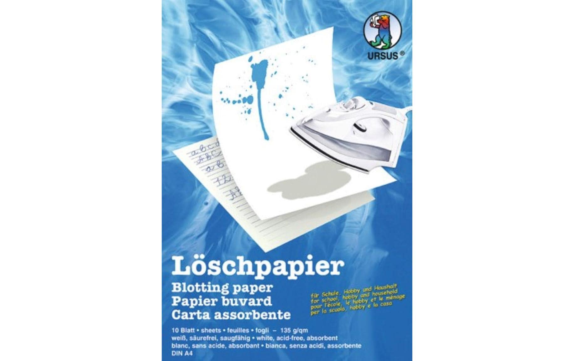 URSUS Löschpapier DIN A5, 10 Blatt URSUS Löschpapier DIN A5, 10 Blatt