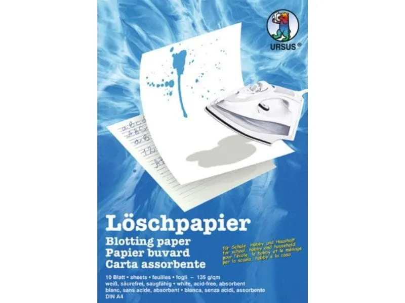 URSUS Löschpapier DIN A5, 10 Blatt URSUS Löschpapier DIN A5, 10 Blatt