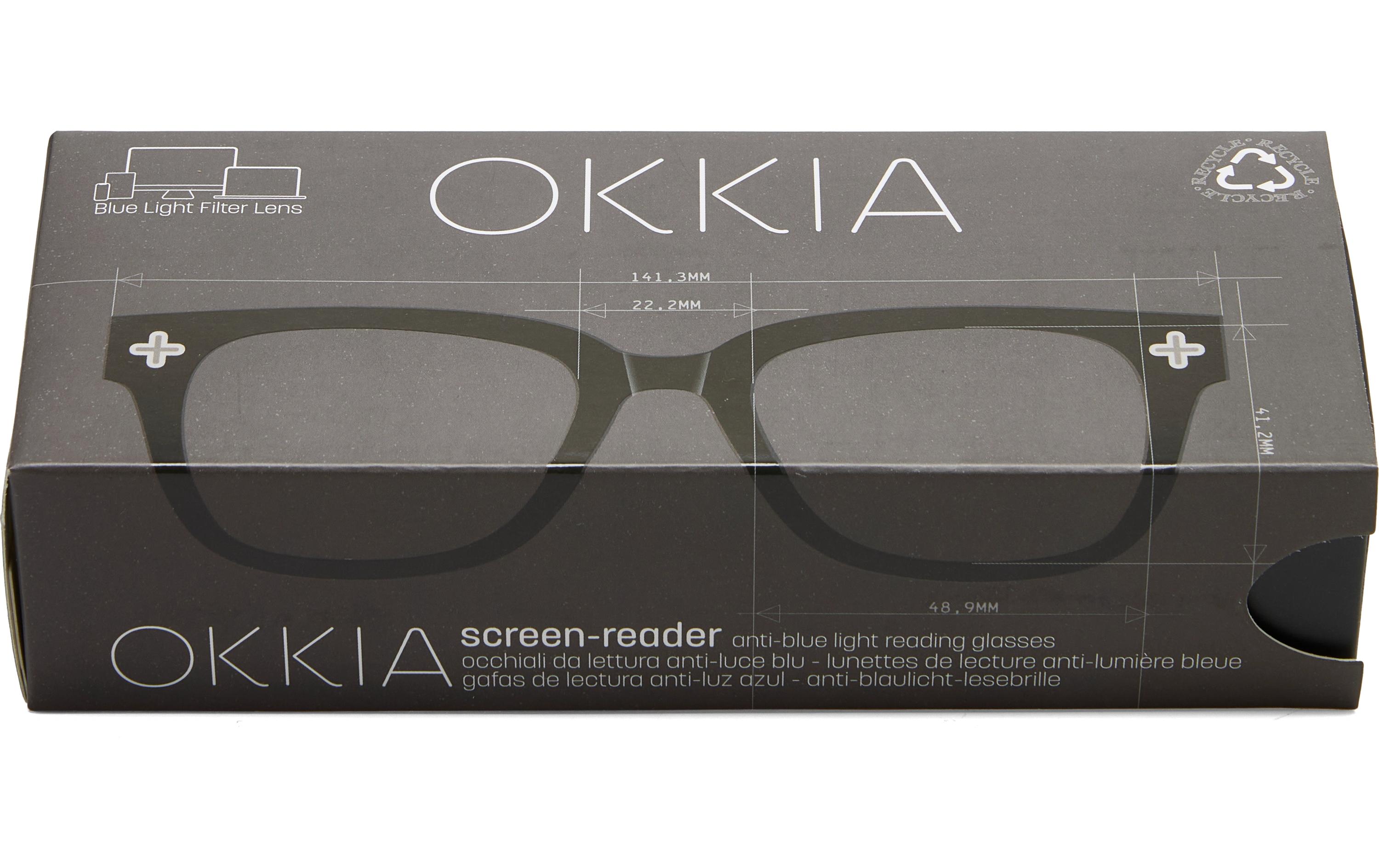 OKKIA Bildschirmbrille Giovanni Black, +0,0