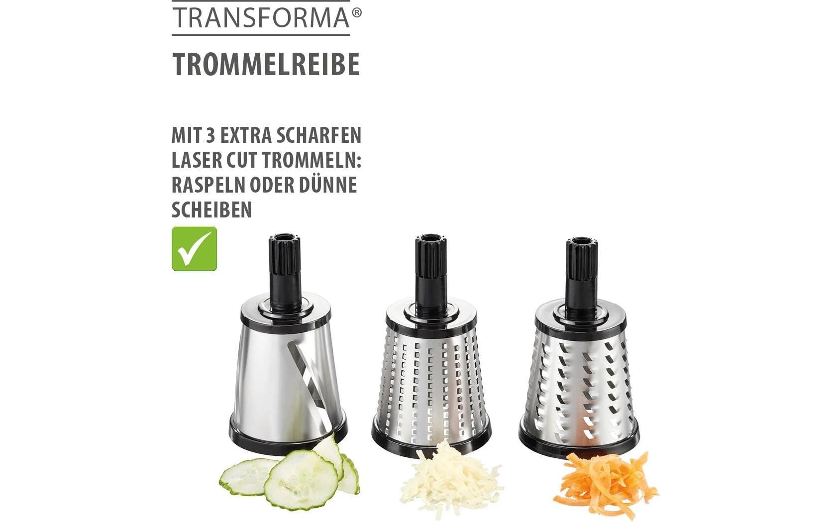 GEFU Trommelreibe Transforma Edelstahl