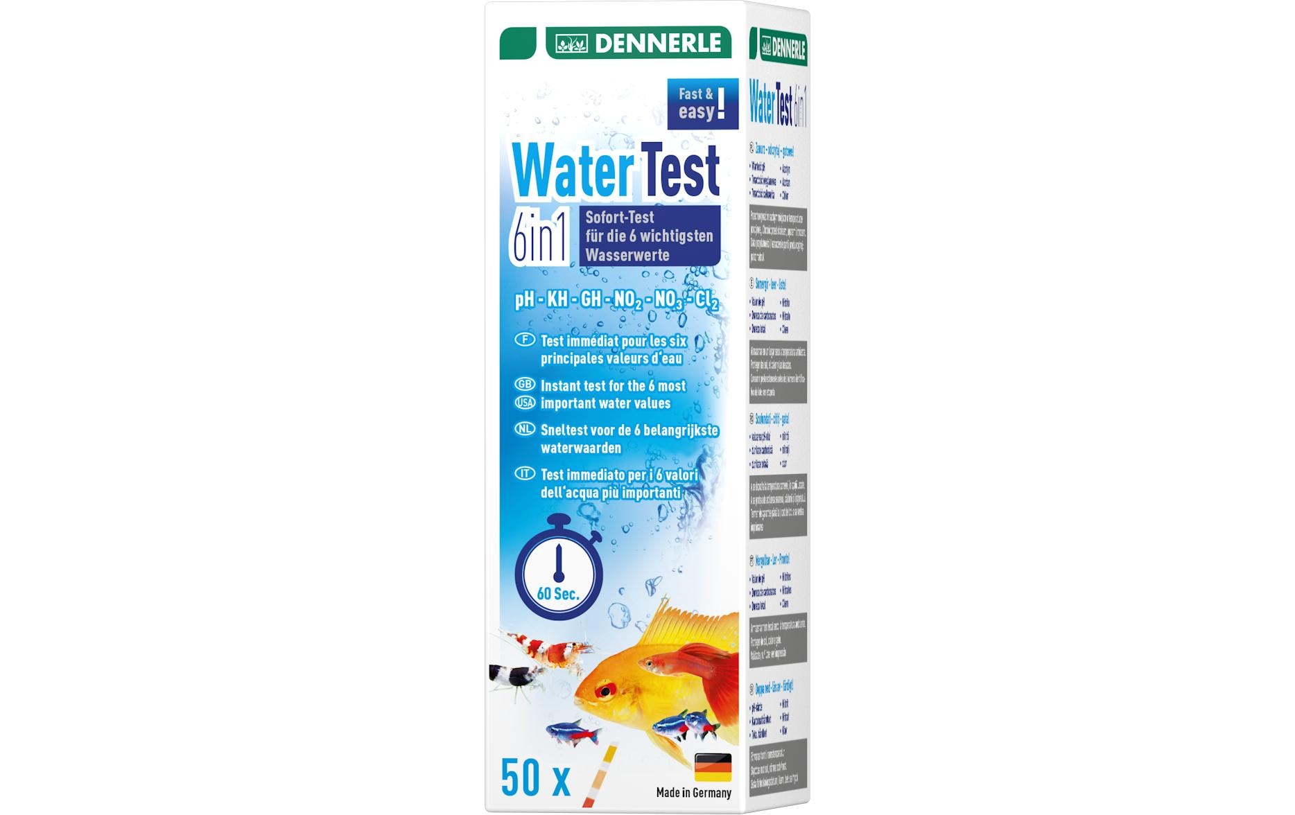 Dennerle Wassertest 6 in 1, 50 Stück Dennerle Wassertest 6 in 1, 50 Stück