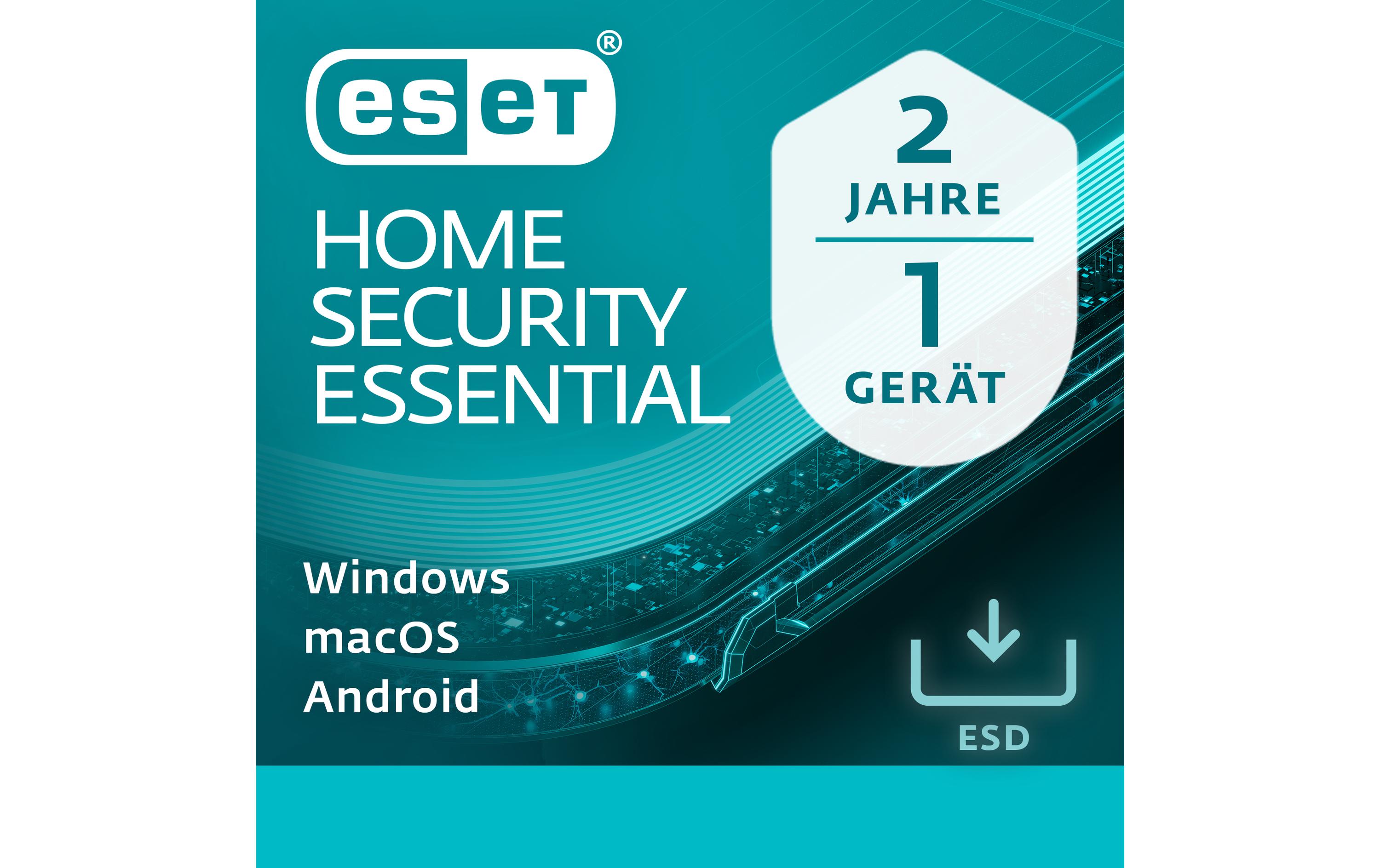 ESET HOME Security Essential ESD, Vollversion, 1 User, 2 Jahre ESET HOME Security Essential ESD, Vollversion, 1 User, 2 Jahre
