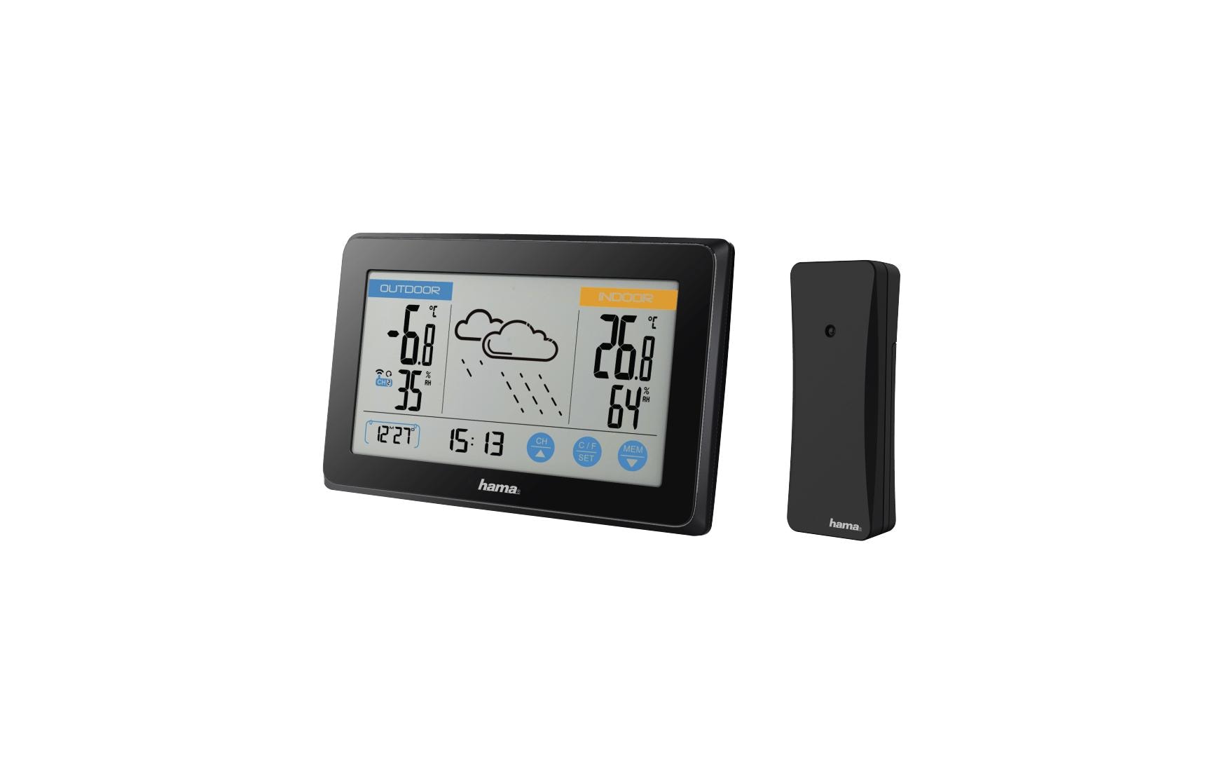 Hama Wetterstation Touch Schwarz Hama Wetterstation Touch Schwarz