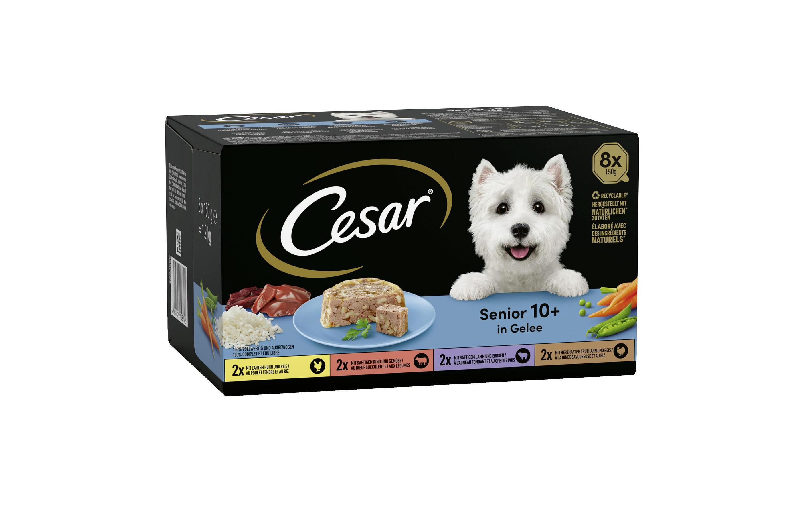 Cesar Schale Senior Multipack in Gelee, 8 x 150 g Cesar Schale Senior Multipack in Gelee, 8 x 150 g