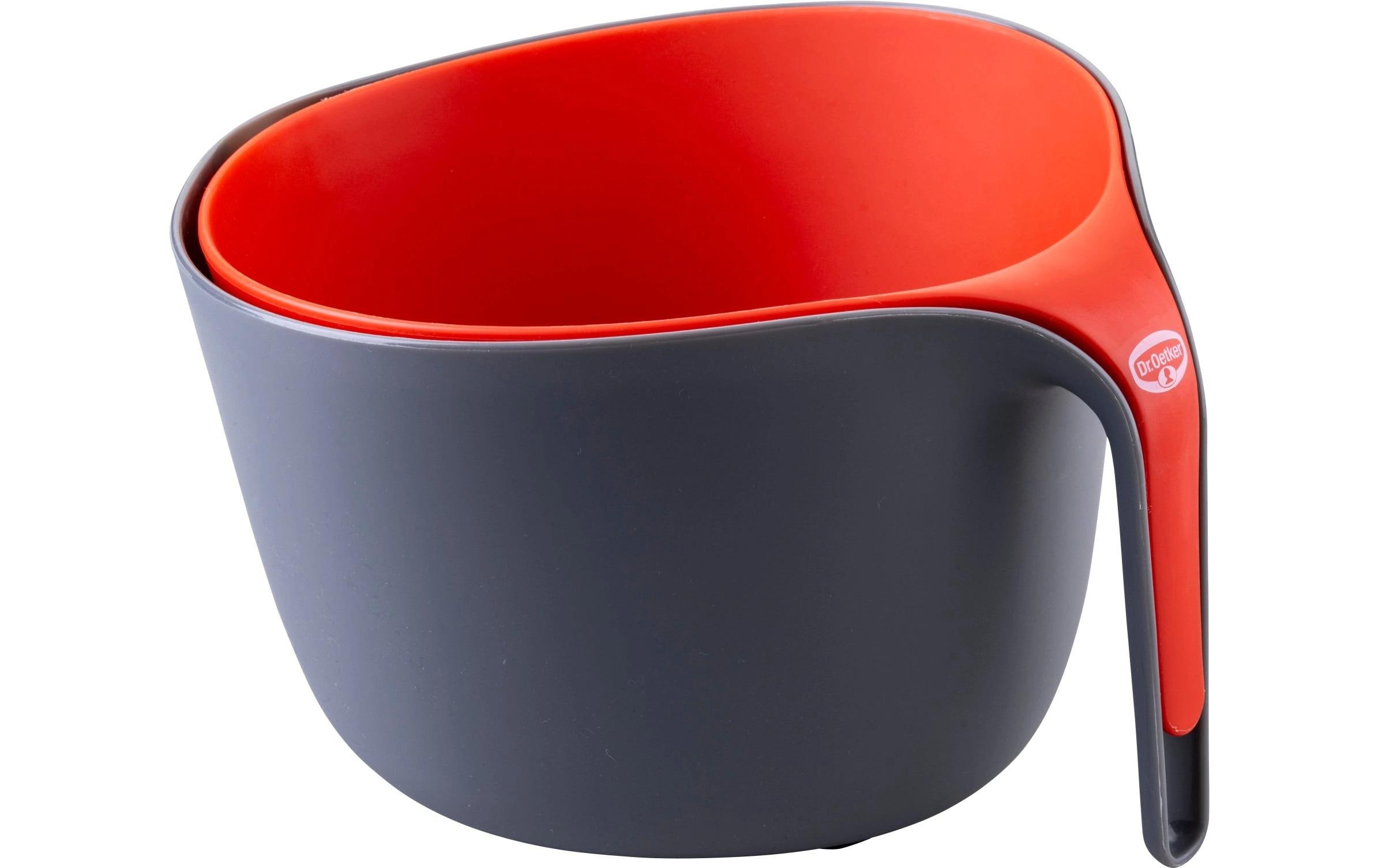 Dr.Oetker Mehlsieb Grau/Rot