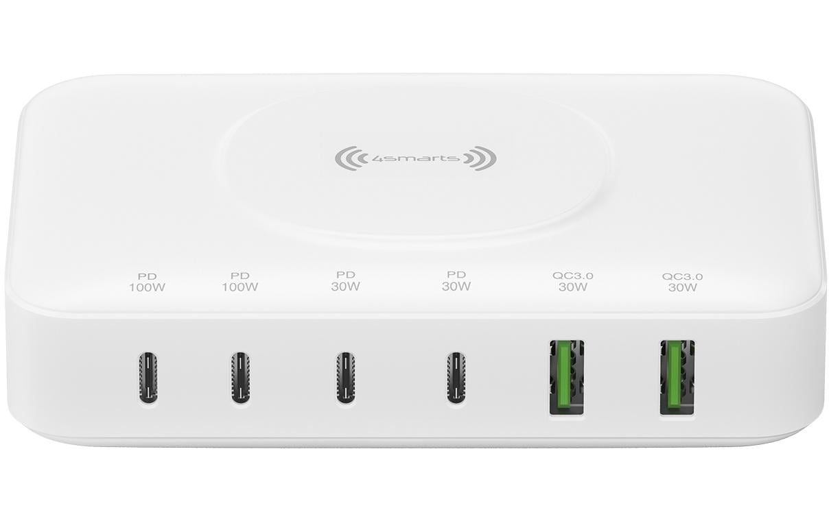 4smarts 7in1 GaN Ladestation Weiss 4smarts 7in1 GaN Ladestation Weiss