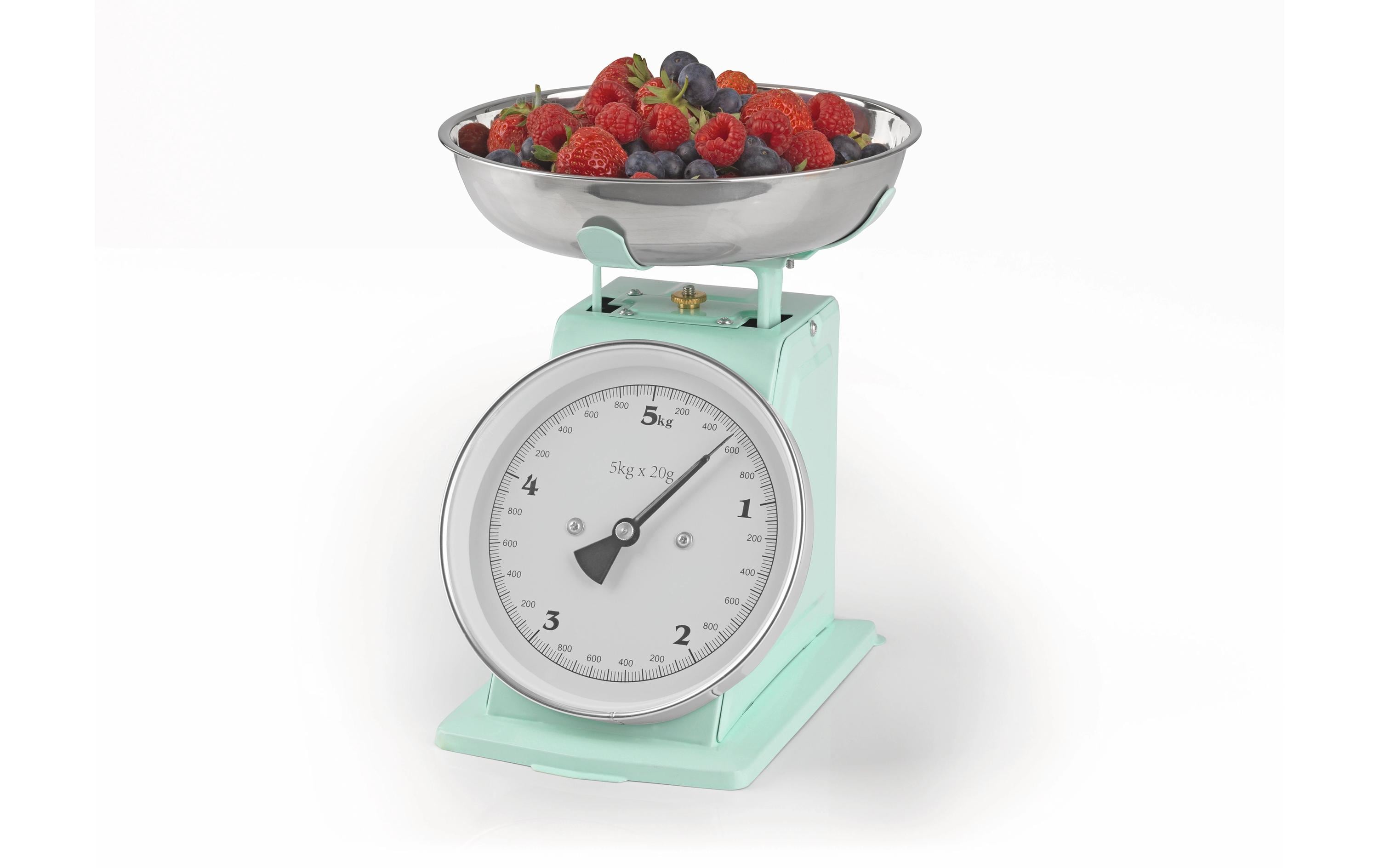 GOURMETmaxx Küchenwaage 5 kg, 20g-Schritte, Edelstahl