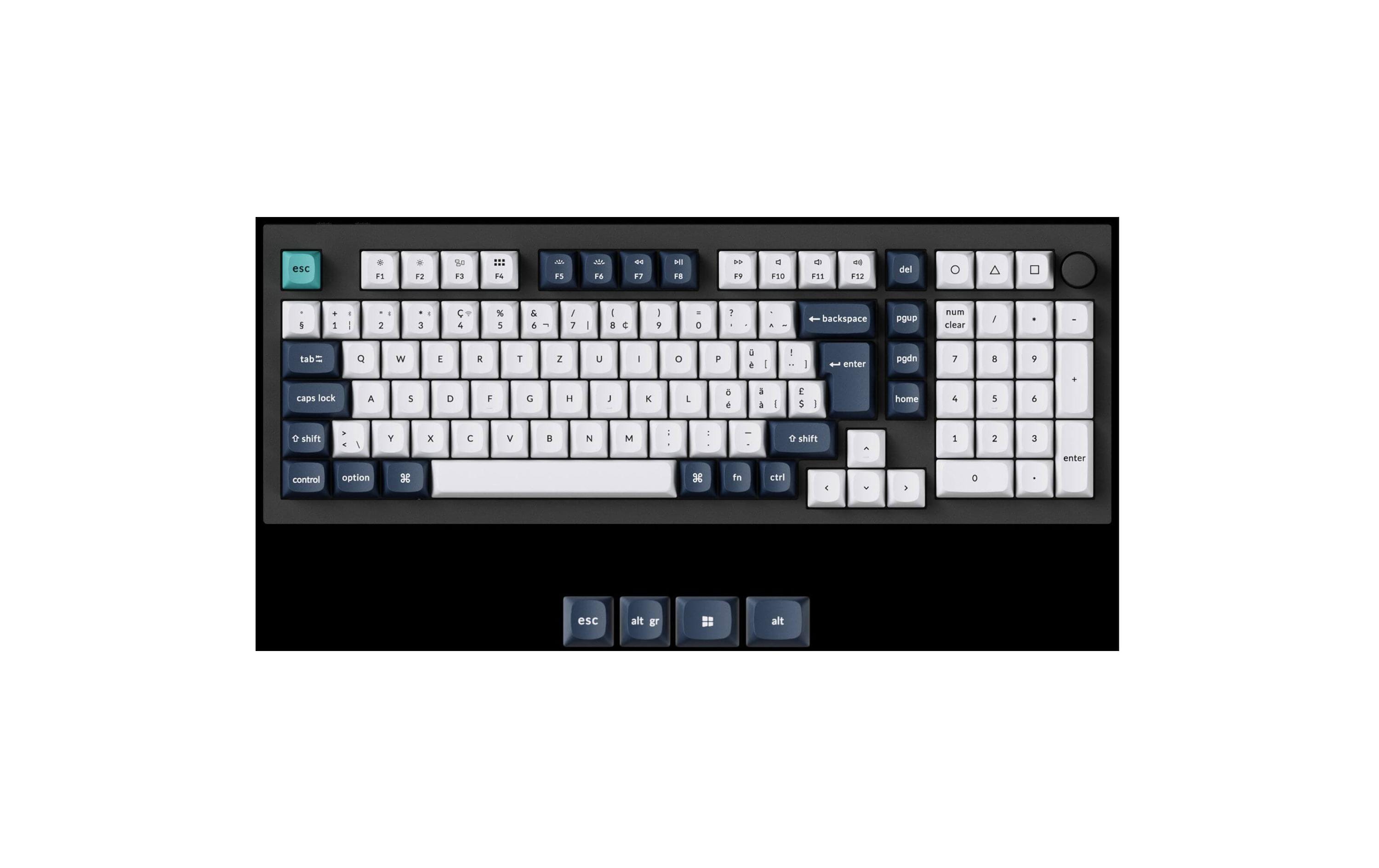Keychron Gaming-Tastatur Q5 Max Black QMK Brown Switch