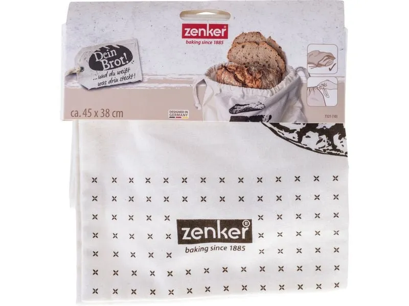 Zenker Brotbeutel Dein Brot Beige/Braun Zenker Brotbeutel Dein Brot Beige/Braun