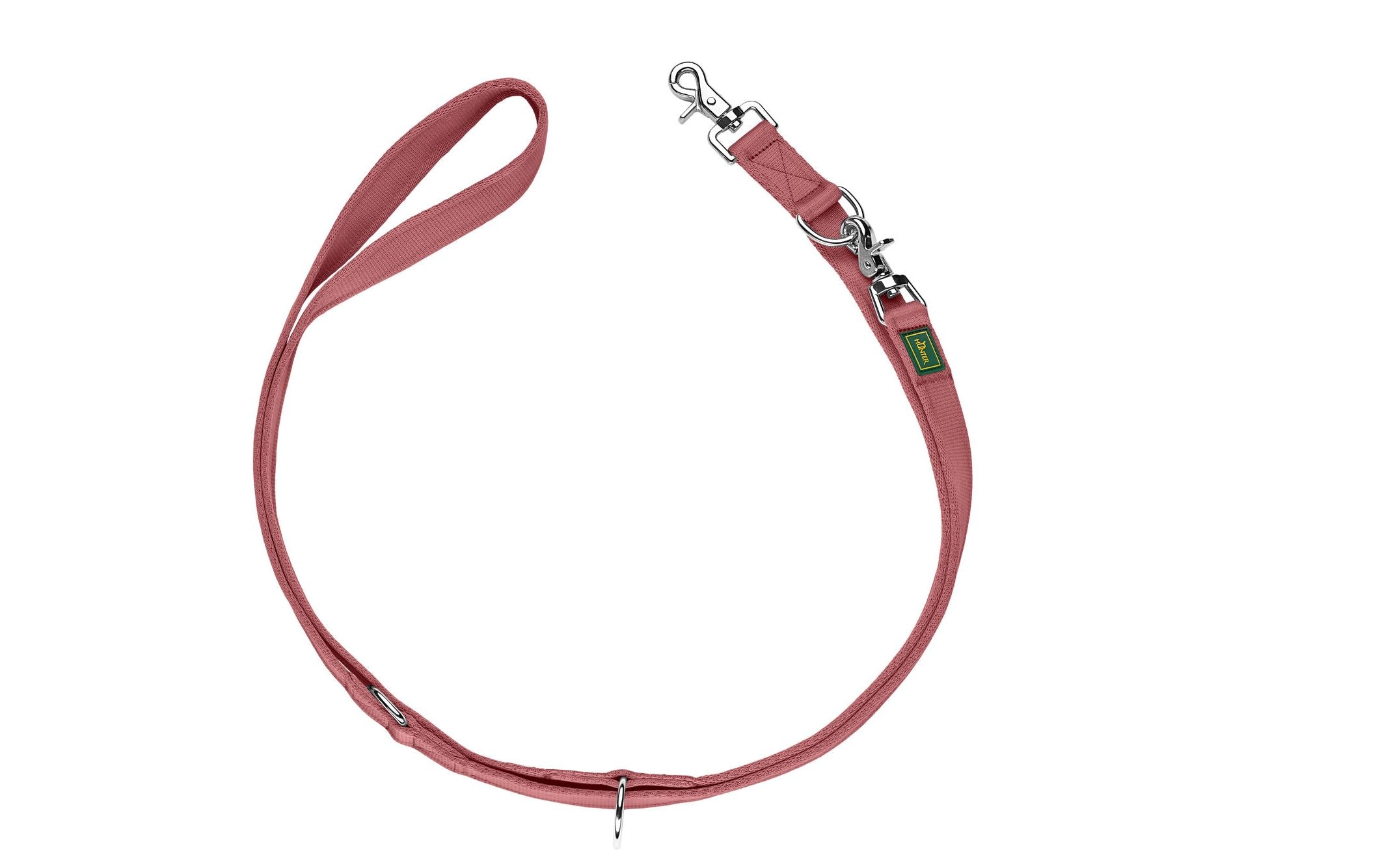 Hunter Verstellbare Führleine Inari, 20/200, Pastellrot