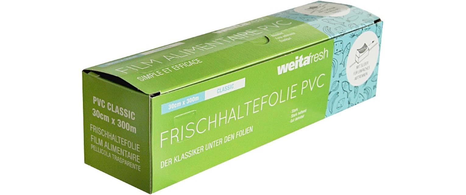 Weita Frischhaltefolie mit Slider 1 Stück, Transparent, 30 cm