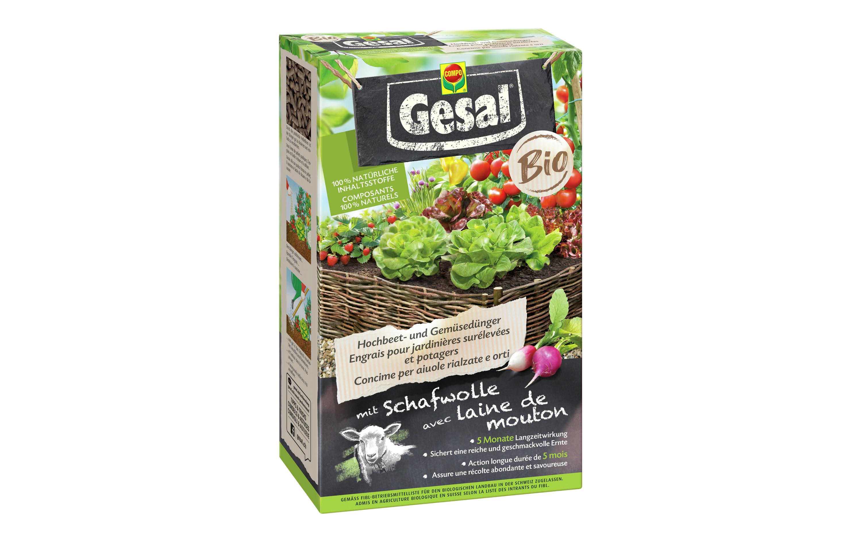 Gesal BIO Hochbeet- und Gemüsedünger 750 g