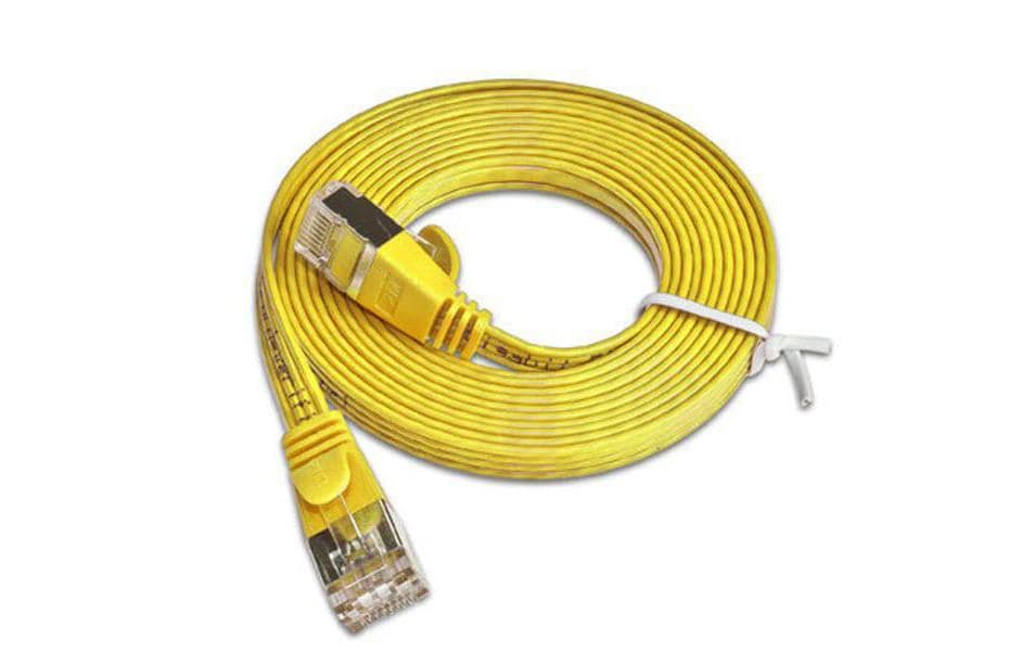 SLIM Slimpatchkabel RJ-45 - RJ-45, Cat 6, STP, 5 m, Gelb