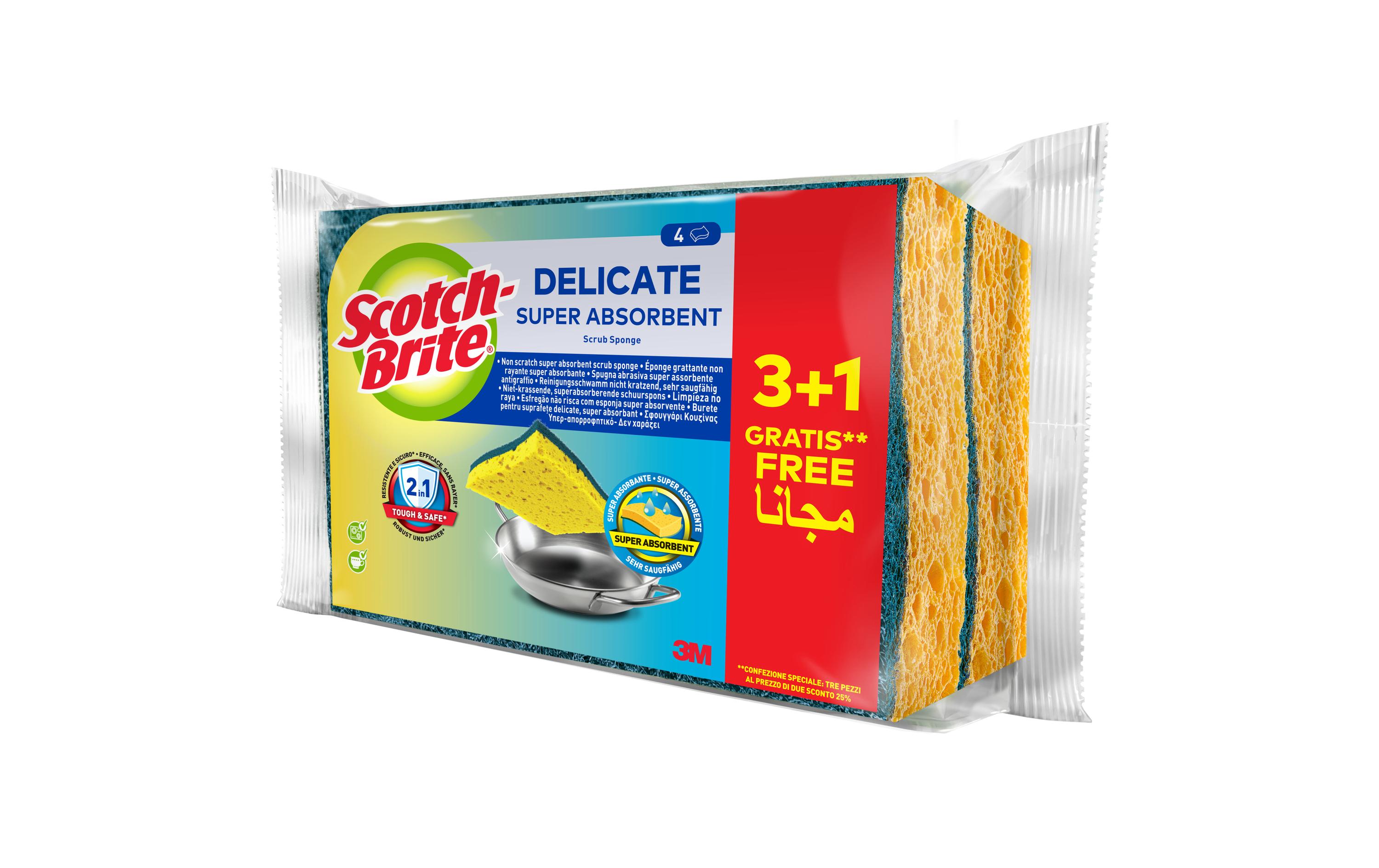 Scotch-Brite Schwamm Delicate 4 Stück