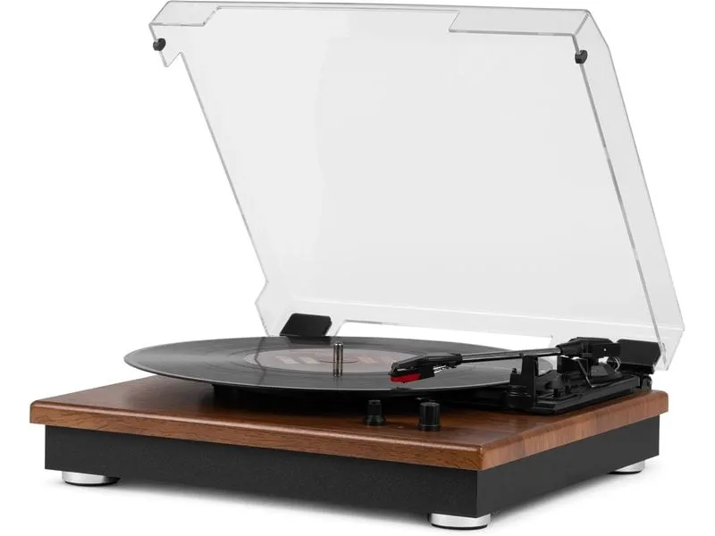 Audizio Plattenspieler mit Bluetooth RP112L Dunkelbraun