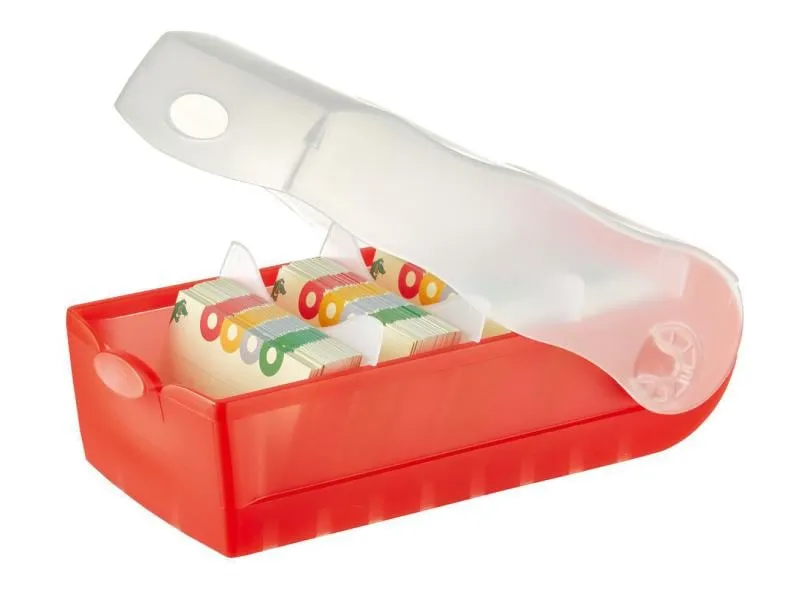 HAN Karteibox Croco A7 Rot