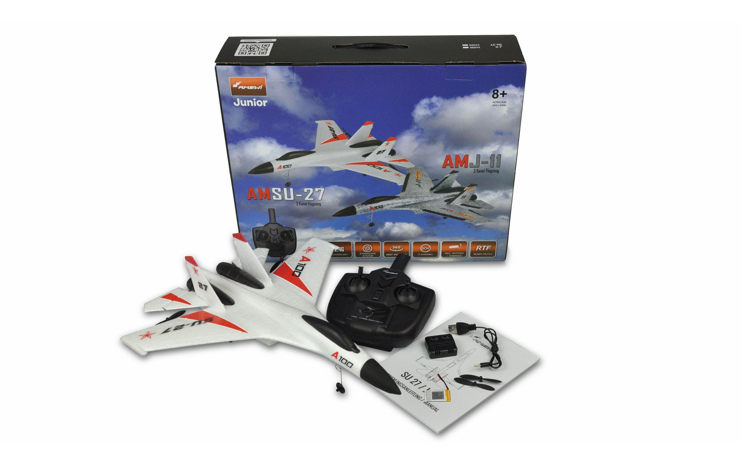 Amewi Flugzeug SU27 3-Kanal mit Gyro RTF