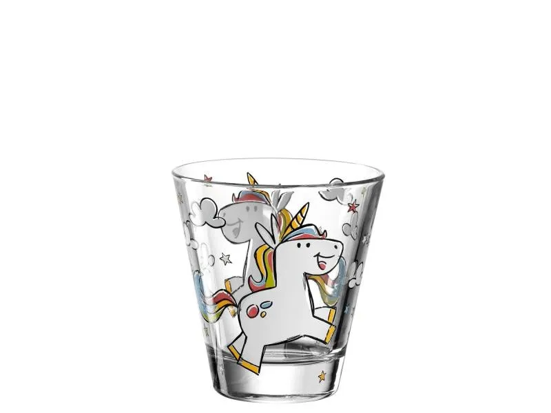 Leonardo Kindertrinkglas Bambini Einhorn, 215 ml, 6 Stück