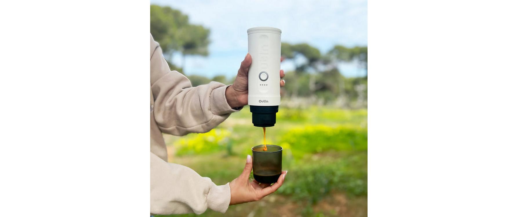 OUTIN Reisekaffeemaschine Nano Weiss