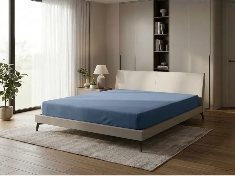 COCON Fixleintuch Jersey 90-100 x 200 cm, Smoky Blue COCON Fixleintuch Jersey 90-100 x 200 cm, Smoky Blue