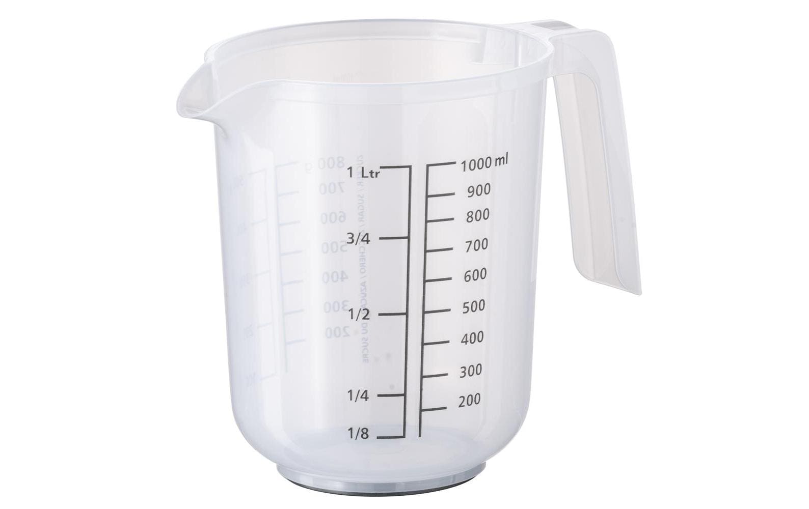 APS Rührbecher mit Deckel MIXUP 1 l, Transparent