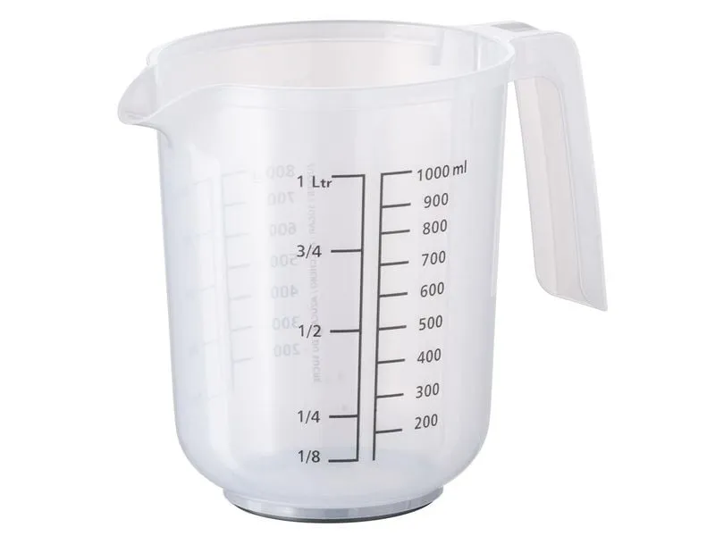 APS Rührbecher mit Deckel MIXUP 1 l, Transparent