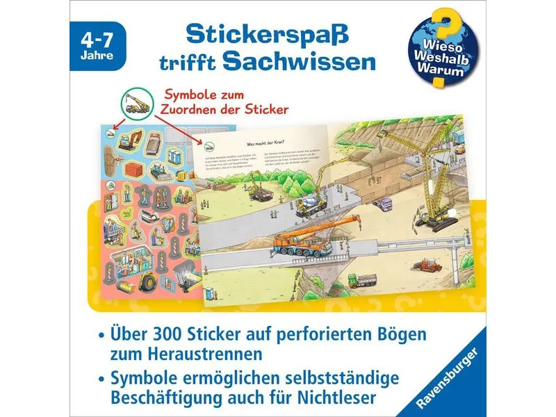 Ravensburger Kinder-Sachbuch Fahrzeuge auf der Baustelle