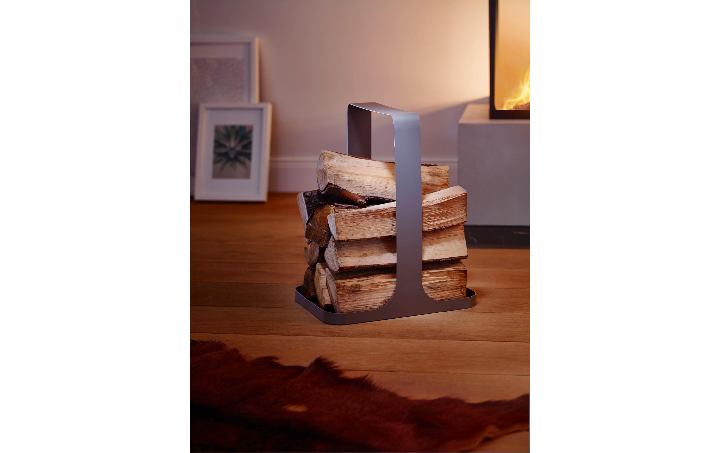 Philippi Kaminholzkorb Log 36 x 26 x 44 cm, Grau