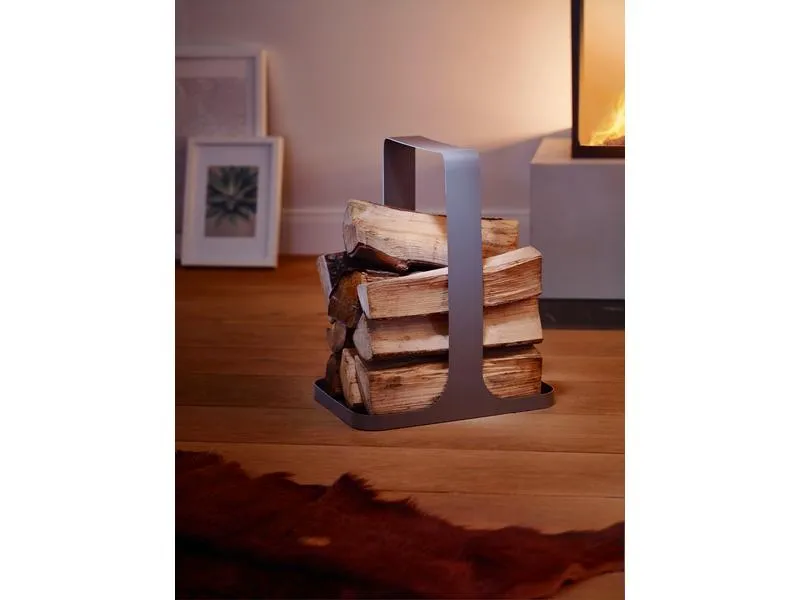 Philippi Kaminholzkorb Log 36 x 26 x 44 cm, Grau Philippi Kaminholzkorb Log 36 x 26 x 44 cm, Grau