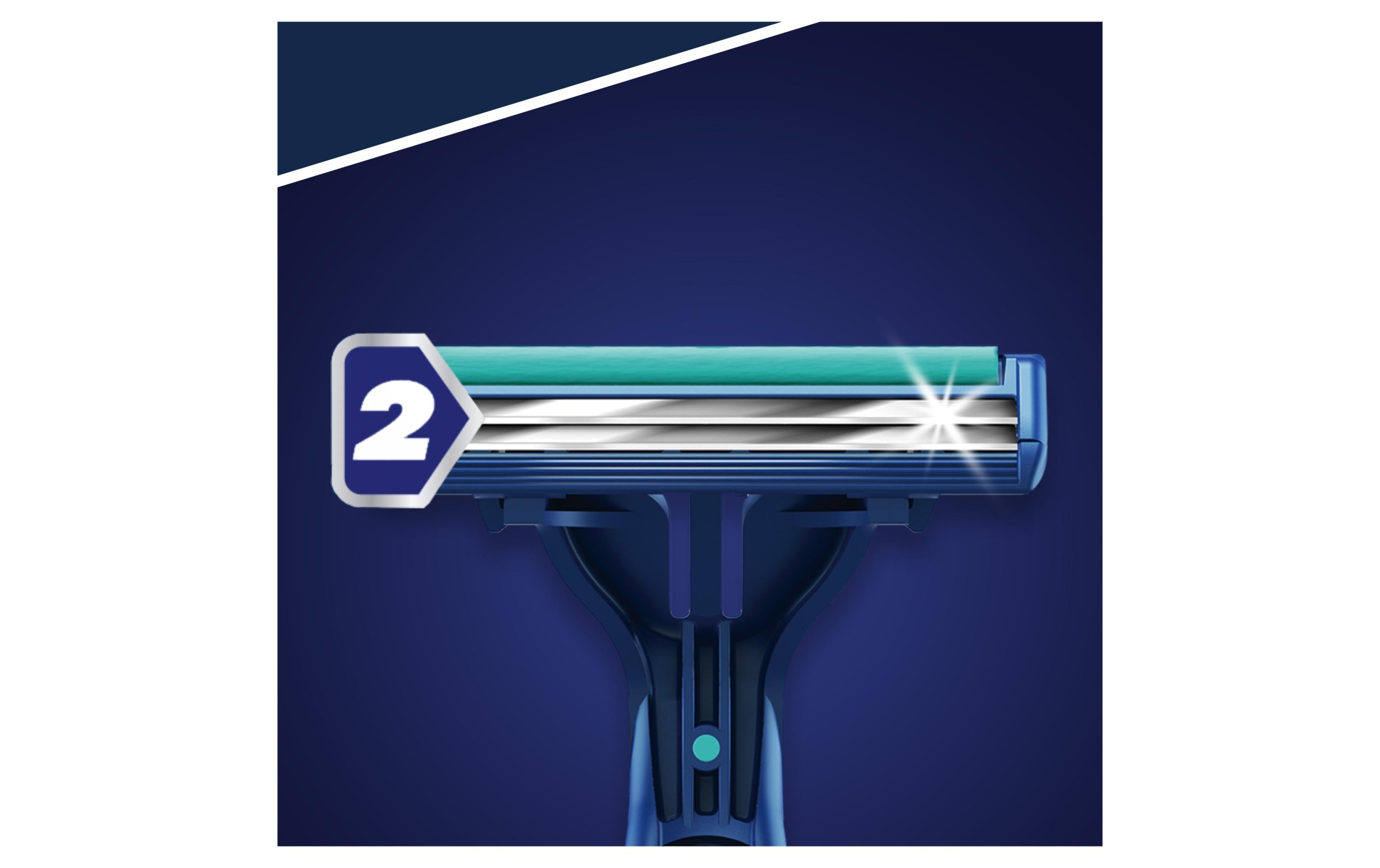 Gillette Einwegrasierer Blue II Plus Slalom 10 Stück