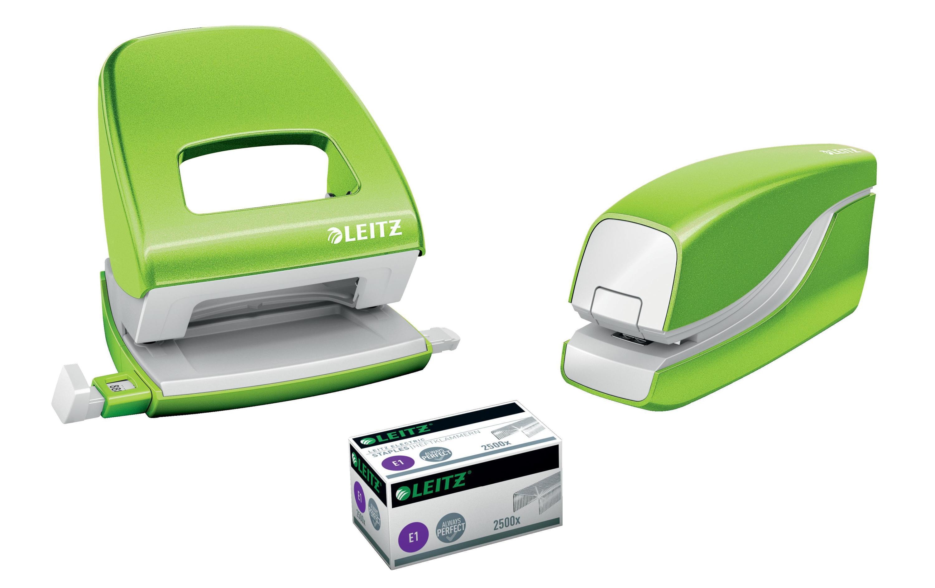 Leitz Elektrisches Heftgerät NeXXt Wow 10 Seiten, Grün Leitz Elektrisches Heftgerät NeXXt Wow 10 Seiten, Grün