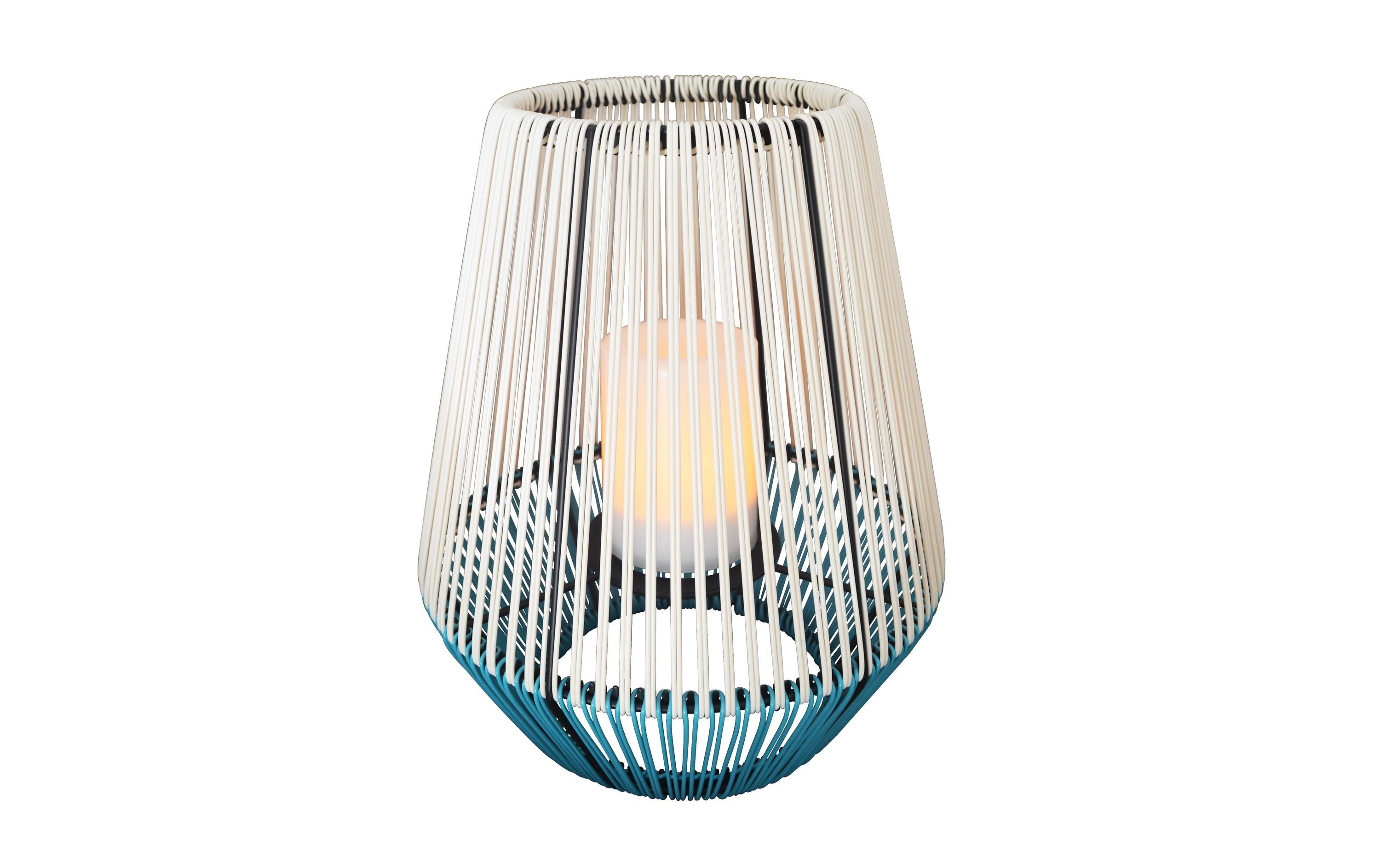 Schönenberger Windlicht Solar Wega, Weiss, Blau Schönenberger Windlicht Solar Wega, Weiss, Blau